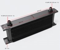 Ölkühler 13 Reihen BLACK EDITION Alu 330 x 100mm VR6 Turbo 16V...